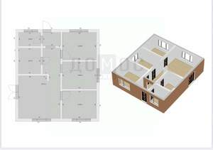 Дом 80м², 1-этажный, участок 5 сот.