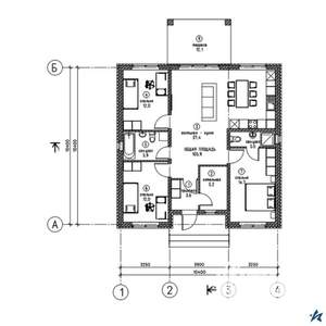 Дом 112м², 1-этажный, участок 8 сот.