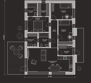 Дом 90м², 1-этажный, участок 7 сот.