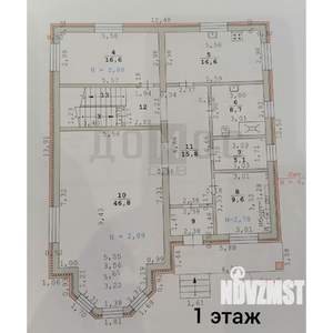 Коттедж 418м², 2-этажный, участок 13 сот.