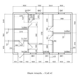 Дом 62м², 1-этажный, участок 5 сот.