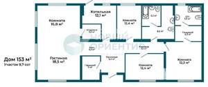 Дом 153м², 1-этажный, участок 10 сот.