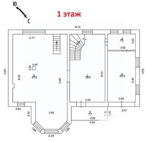 Коттедж 304м², 2-этажный, участок 8 сот.