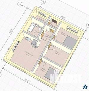 Дом 90м², 1-этажный, участок 6 сот.