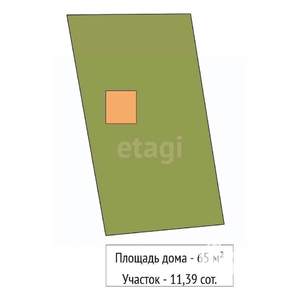 Дом 65м², 2-этажный, участок 11 сот.