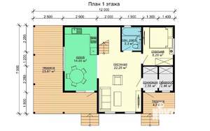 Дом 130м², 2-этажный, участок 7 сот.  