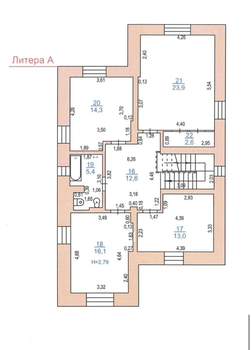 Коттедж 264м², 3-этажный, участок 7 сот.  