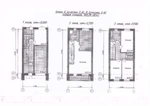 Таунхаус 180м², 3-этажный, участок 3 сот.  