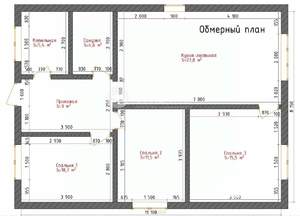 Дом 100м², 1-этажный, участок 8 сот.  