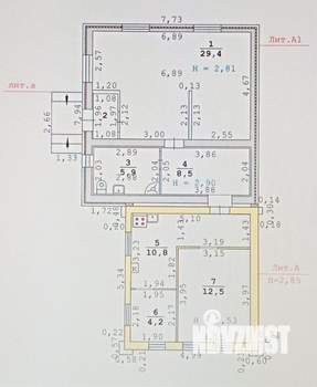 Дом 127м², 2-этажный, участок 6 сот.  