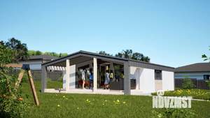 Дом 100м², 1-этажный, участок 8 сот.  