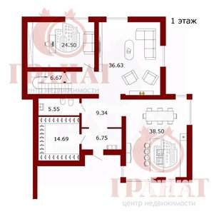 Дом 480м², 3-этажный, участок 11 сот.  