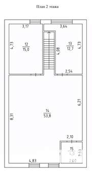 Коттедж 248м², 2-этажный, участок 10 сот.  