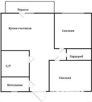 Дом 80м², 1-этажный, участок 7 сот.  