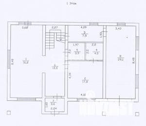 Дом 215м², 2-этажный, участок 12 сот.  