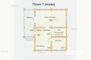 Коттедж 164м², 2-этажный, участок 11 сот.  