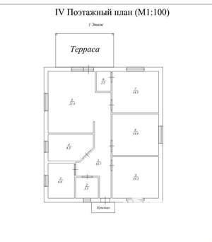Дом 120м², 1-этажный, участок 8 сот.  