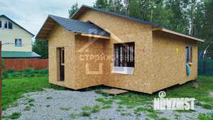 Дом 80м&sup2;, 1-этажный, участок 8 сот.  