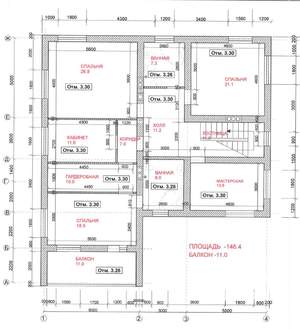 Коттедж 381м², 3-этажный, участок 11 сот.  