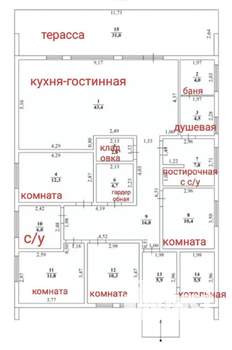 Коттедж 230м², 1-этажный, участок 12 сот.  