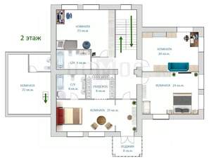 Коттедж 444м², 3-этажный, участок 15 сот.  