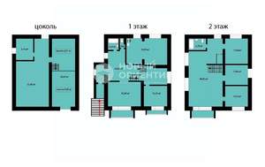 Коттедж 307м², 3-этажный, участок 8 сот.  