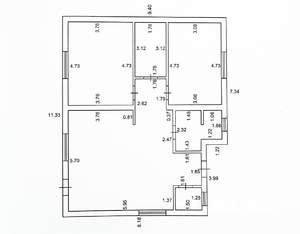 Коттедж 90м², 1-этажный, участок 12 сот.  
