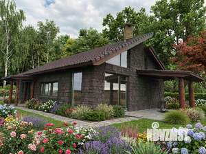 Дом 100м&sup2;, 1-этажный, участок 100 сот.  