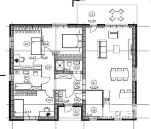 Коттедж 128м², 1-этажный, участок 10 сот.  