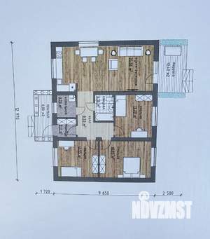 Коттедж 115м², 1-этажный, участок 8 сот.  