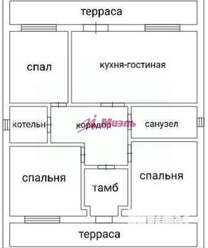 Дом 127м², 1-этажный, участок 10 сот.  