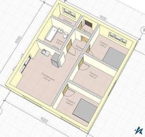Дом 90м², 1-этажный, участок 6 сот.  