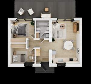 Дом 80м², 1-этажный, участок 7 сот.  