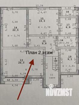 Коттедж 247м², 2-этажный, участок 8 сот.  