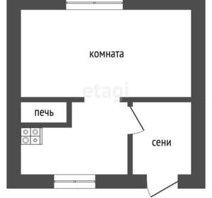 Дом 15м&sup2;, 1-этажный, участок 6 сот.  