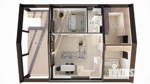 Дом 100м², 1-этажный, участок 8 сот.  