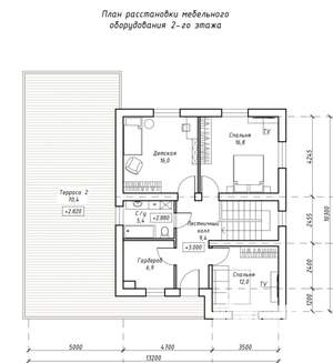 Коттедж 141м², 2-этажный, участок 8 сот.  