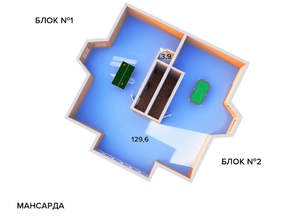Дом 610м², 3-этажный, участок 10 сот.  