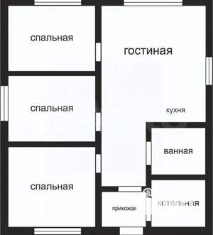Дом 90м², 1-этажный, участок 5 сот.  