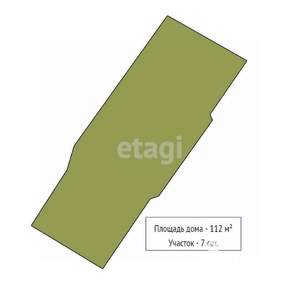 Дом 112м&sup2;, 2-этажный, участок 7 сот.  