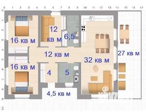 Коттедж 125м², 1-этажный, участок 8 сот.  