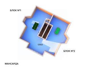 Коттедж 610м&sup2;, 3-этажный, участок 10 сот.  