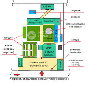 Дом 65м², 2-этажный, участок 9 сот.  