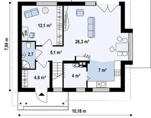 Дом 141м², 2-этажный, участок 8 сот.  