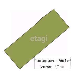 Дом 266м², 2-этажный, участок 6 сот.  