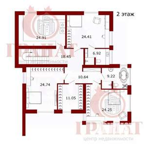 Дом 480м², 3-этажный, участок 11 сот.  