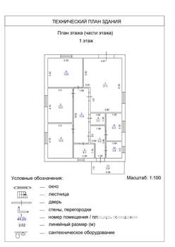 Коттедж 100м², 1-этажный, участок 9 сот.  