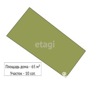 Дача 65м², 2-этажный, участок 10 сот.  