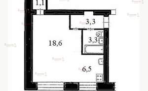1-к квартира, на длительный срок, 32м2, 5/6 этаж
