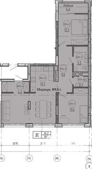 3-к квартира, на длительный срок, 80м2, 8/9 этаж